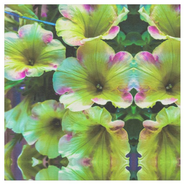 Tissu Joyeux Petunia Jaune (Fermer)