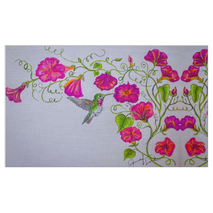 Tissu Joyeux printemps colibris
