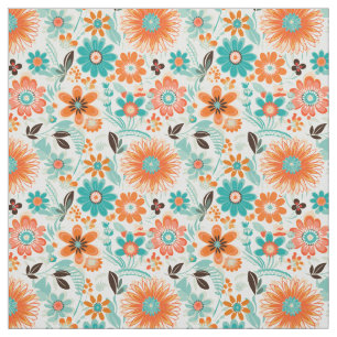 Tissu Joyeux Retro Floral tendance