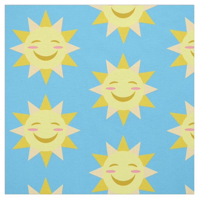 Tissu Joyeux soleil (Échantillon)