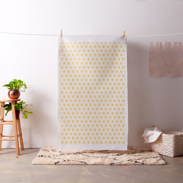 Tissu Joyeux soleil amusant joyeux jaune joyeux (In Situ)