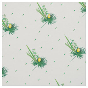 Tissu Joyeux Sukkot Lulav et Motif d'aquarelle Etrog