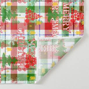 Tissu Joyeux tatan décoratif de Noël