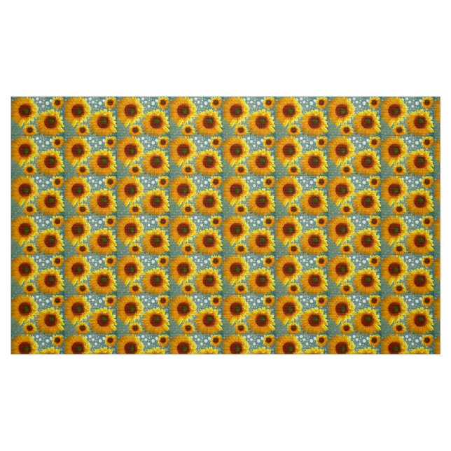 Tissu Joyeux tournesols mousseux (Fat Quarter)