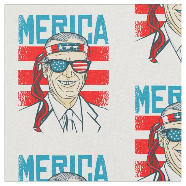 Tissu july 4th president biden merica usa (Fermer)