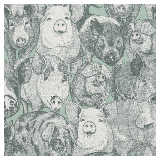 Tissu juste porc baume canard œuf (Échantillon)