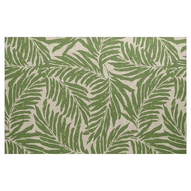 Tissu Kahanu Palms Hawaiian Linen Texture (Yard)