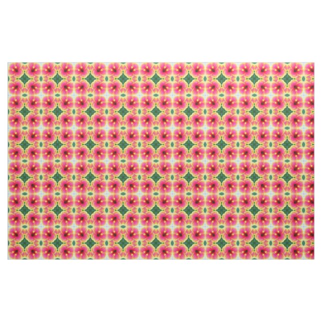 Tissu Kaléidoscope abstrait de ketmie (Yard)