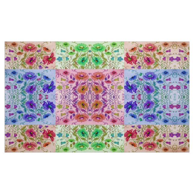 Tissu Kaleidoscope floral (Fat Quarter)