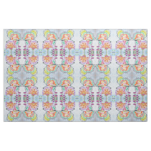 Tissu Kaléidoscope floral de papillon