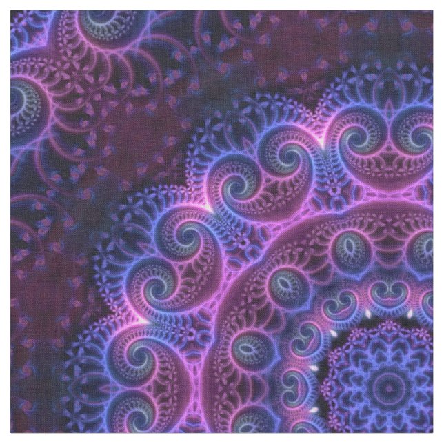 Tissu Kaleidoscope Fractal - Coeurs Mandala + vos idées (Fermer)