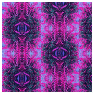Tissu Kaléidoscope succulent rose et pourpre