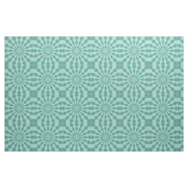 Tissu Kaleidoscope vert Yukka et teinte de rose (Fat Quarter)