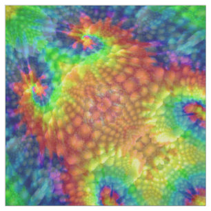 Tissu Kaléidoscope vintage de fractale de ciel de