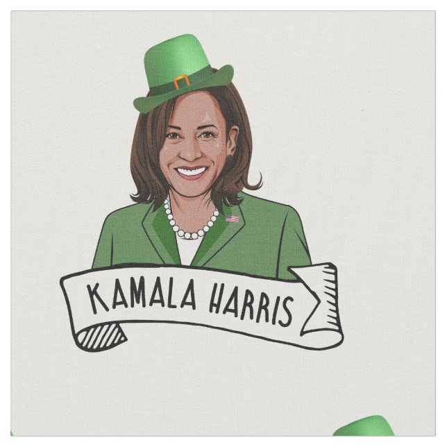Tissu Kamala Harris Saint Patrick (Fermer)