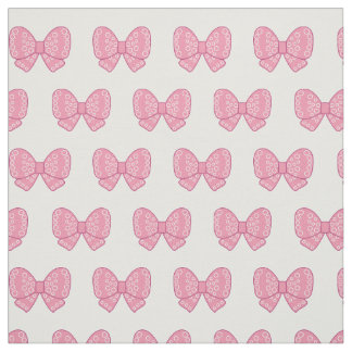 Tissu kawaii arcs roses sur arrière - plan blanc