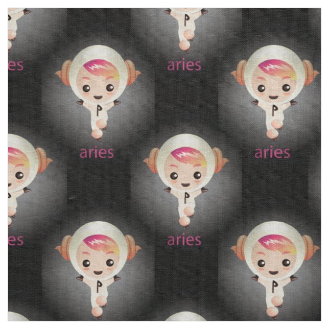 tissu kawaii aries (Échantillon)