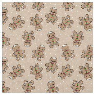 Tissu Kawaii Gingerbread Homme Motif