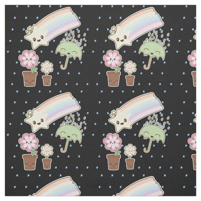 Tissu Kawaii météo super mignonne matière (Échantillon)