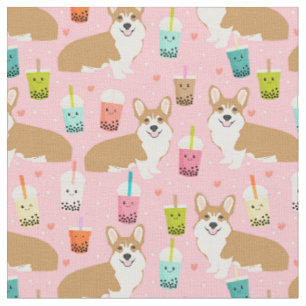 Tissu kawaii rose kawaii