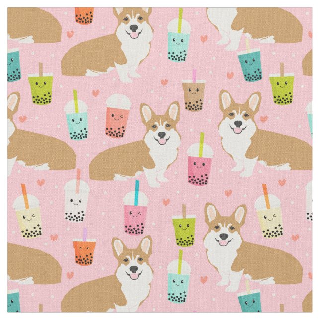 Tissu kawaii rose kawaii (Fermer)