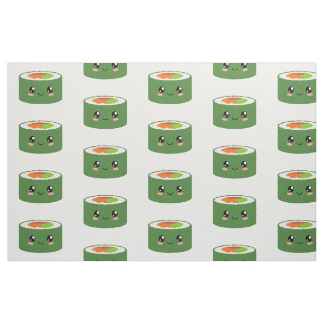 Tissu Kawaii Sushi (Fat Quarter)