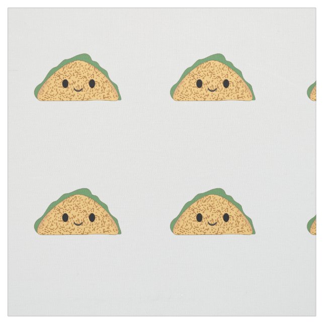 Tissu Kawaii Taco (Échantillon)