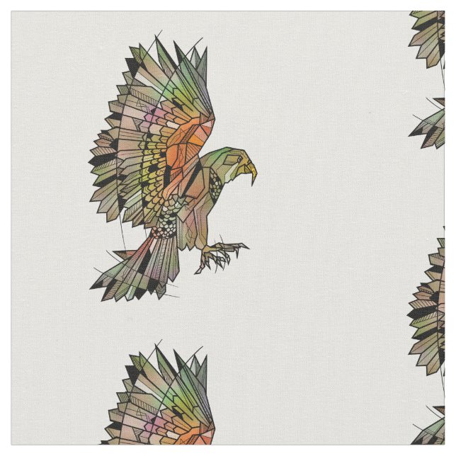 Tissu Kea Parrot géométrique (Fermer)