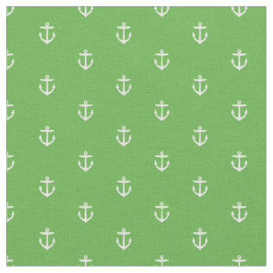 Tissu Kelly Green Ancre Imprimer