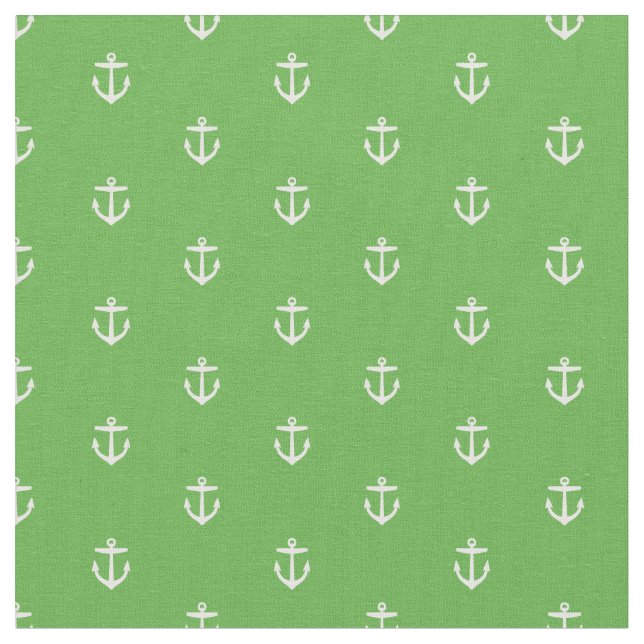 Tissu Kelly Green Ancre Imprimer (Fermer)