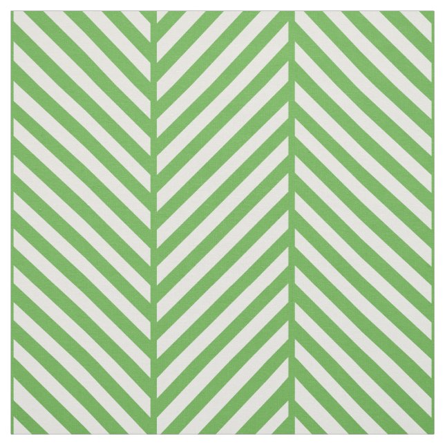 Tissu Kelly Green Herringbone Grande échelle (Échantillon)