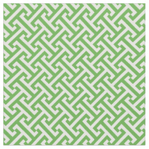 Tissu Kelly Green Motif de clé grecque