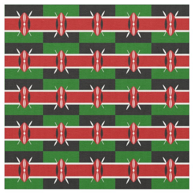 Tissu Kenya & Kenya Drapeau, mode, voyage/sport (Fermer)