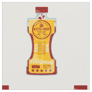 Tissu Ketchup tomate