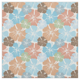 Tissu Ketmie hawaïenne florale