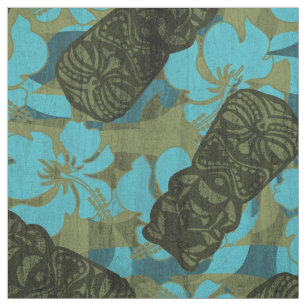 Tissu Ketmie hawaïenne Tiki de refuge d'Ali'i