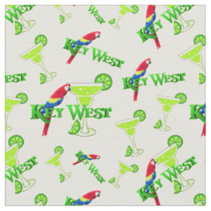 Tissu Key West Margarita Parrot Floride
