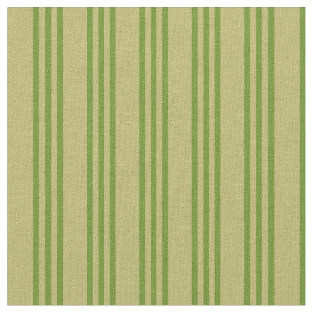 Tissu Khaki foncé et lignes vertes (Fermer)
