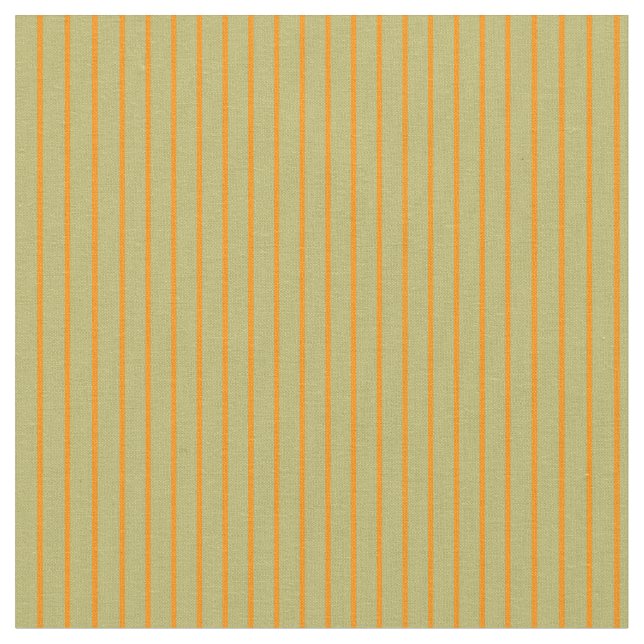 Tissu Khaki foncé et Motif orange foncé (Fermer)