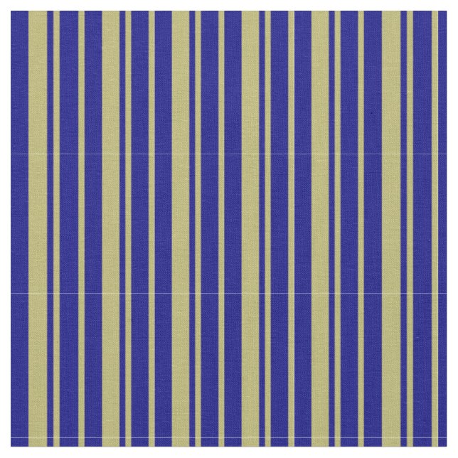 Tissu Khaki foncé et Motif rayé bleu (Fermer)