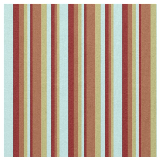 Tissu Khaki foncé, Sienna, Maroon et couleur turquoise (Fermer)