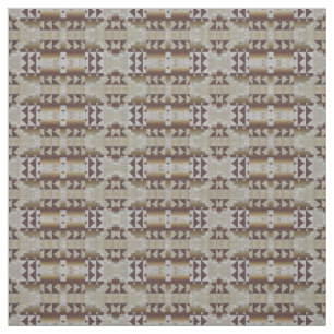 Tissu Khaki Gris Beige Taupe Art Ethnique Éclectique Bro