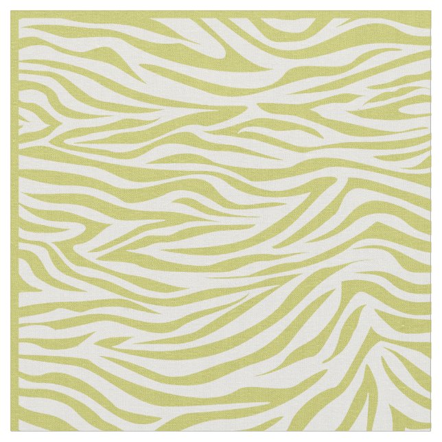Tissu Khaki Safari Zebra Fabric (Fermer)