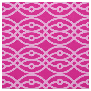 Tissu Kimono imprimé, magenta et rose