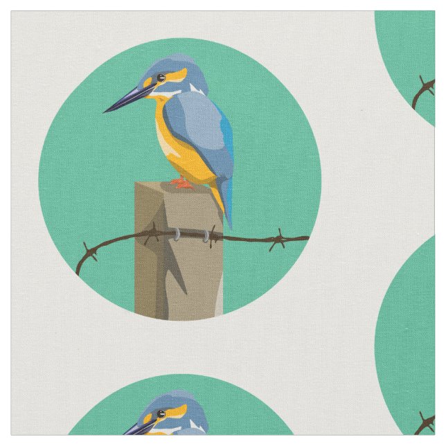 Tissu Kingfisher Kotare NZ (Fermer)