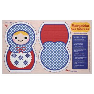 Tissu Kit de motif de poupée de Matryoshka