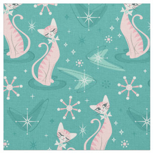 Tissu Kitsch-Kitten Objets de collection - Tabby-Cats ro