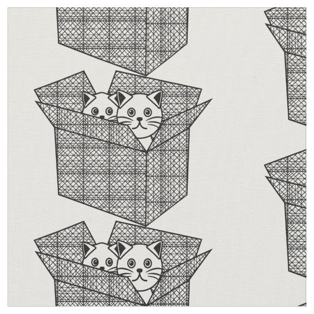 Tissu Kittens dans une boîte Thunder_Cove (Fermer)