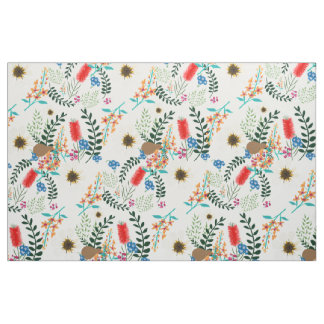 Tissu Kiwi Flora