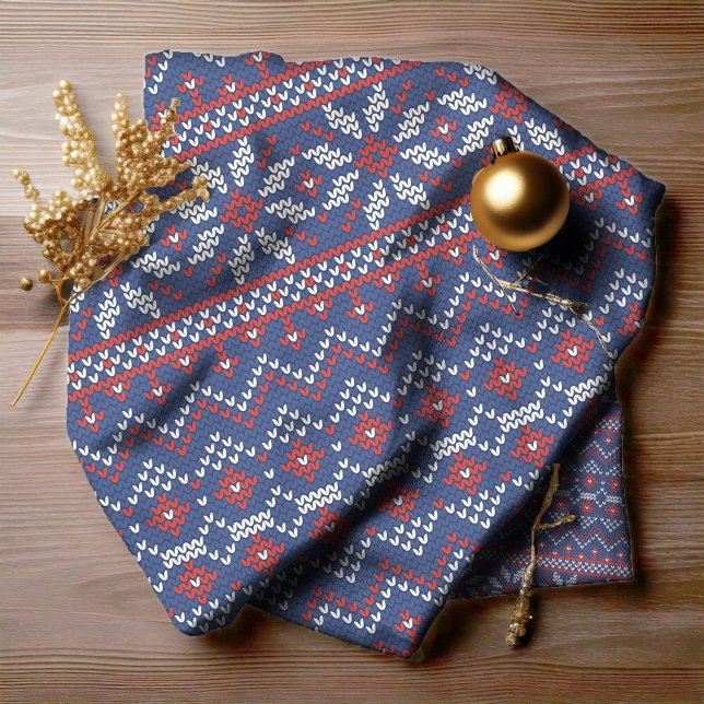 Tissu Knitted Stitch Pattern2 Navy/ID208 (Créateur téléchargé)